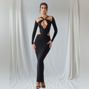 Chic Black Long Sleeve Dress